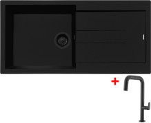 Sinks AMANDA 990 BL Nanoblack + EVA P Nanoblack 